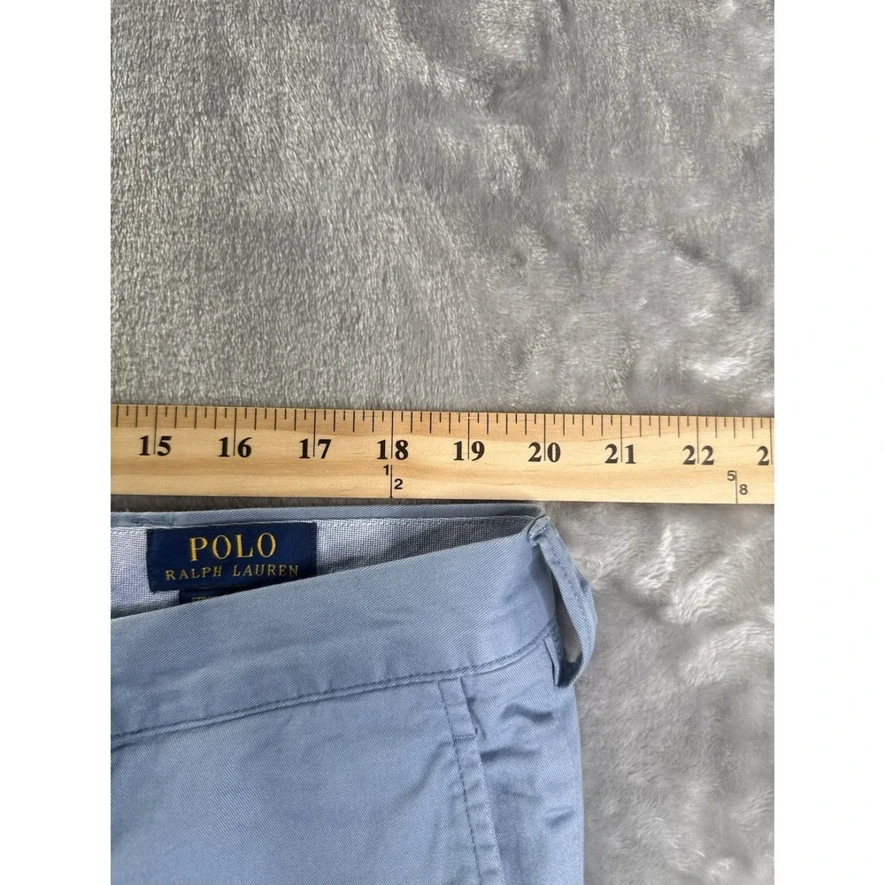 Polo Ralph Lauren The Polo Chino Stretch Slim Fit Light Blue 40x29 Cotton Twill